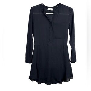 A.L.C Black Silk Mini Dress